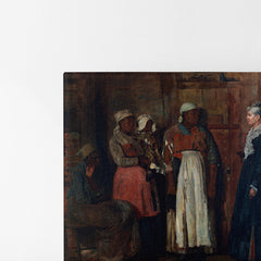 A Visit From The Old Mistress, 1876, Kanvas Tablo
