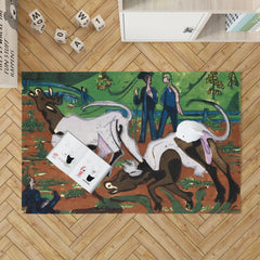 Kühe im Frühling, 1933, Halı