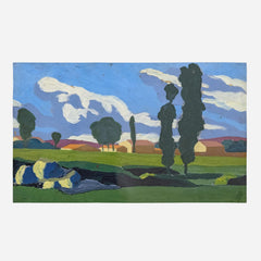 Poplar landscape, 1910, Halı