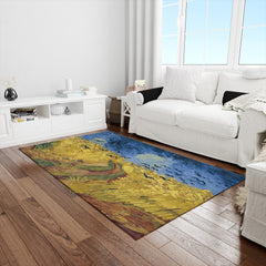 Buğday Tarlası ve Kargalar, 1890, Halı