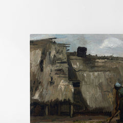 A Peasant Woman Digging in Front of Her Cottage, 1885, Kanvas Tablo