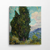 Cypresses, 1889, Kanvas Tablo