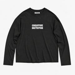CREATIVE DICTATOR UZUN KOL OVERSIZE TİŞÖRT | ÖN SİPARİŞ