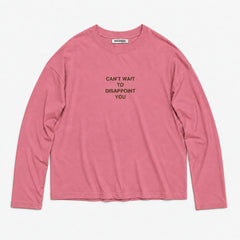 CAN'T WAIT UZUN KOL OVERSIZE TİŞÖRT | ÖN SİPARİŞ