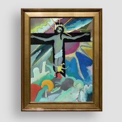 Gekreuzigter Christus, 1911, Wassily Kandinsky, Premium Tablo