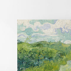 Green Wheat Fields Auvers, 1890, Kanvas Tablo