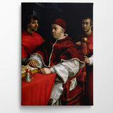 Portrait Of Pope Leo X With Cardinals Giulio De Medici And Luigi De Rossi, 1518, Kanvas Tablo