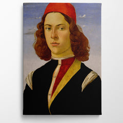 Portrait Of A Young Man, 1480, Kanvas Tablo