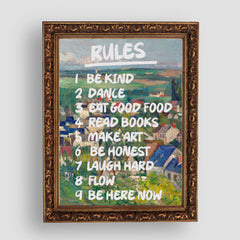 HOME RULES PREMIUM TABLO