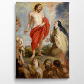 Saint Teresa Of Ávila Interceding For Souls In Purgatory, 1630, Kanvas Tablo