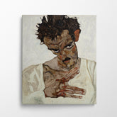 Self Portrait With Lowered Head, 1912, Kanvas Tablo