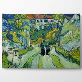 Stairway at Auvers, 1890, Kanvas Tablo