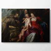 The Holy Family With Saints Francis And Anne And The Infant Saint John The Baptist, 1630, Kanvas Tablo