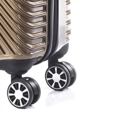 Gold - HH - Parlak Polikarbon 3'lü Valiz Seti