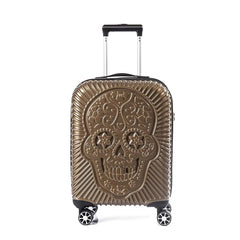 Gold - HH - Parlak Polikarbon 3'lü Valiz Seti