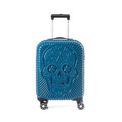 Mavi - HH - Parlak Polikarbon 3'lü Valiz Seti