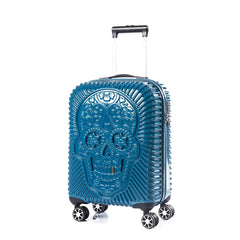 Mavi - HH - Parlak Polikarbon 3'lü Valiz Seti