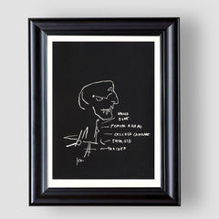 Anatomy, Jean-Michel Basquiat, Premium Tablo