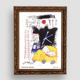 City Taxi, Jean-Michel Basquiat, Premium Tablo