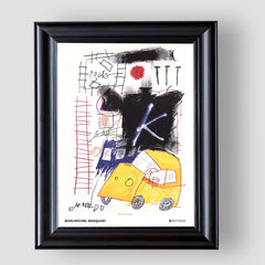 City Taxi, Jean-Michel Basquiat, Premium Tablo
