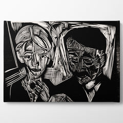 The Married Couple Müller, 1919, Kanvas Tablo