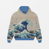 Kanagawa Oki Nami Ura, 1832, Oversize Hoodie