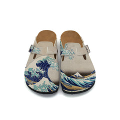 Kanagawa Oki Nami Ura, 1832, HØGHHEIM Günlük Terlik