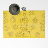 Composition fond bleu, 1951, Plaj Havlusu