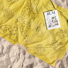 Composition fond bleu, 1951, Plaj Havlusu