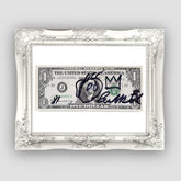 One Dollar Bill, Jean-Michel Basquiat, Premium Tablo
