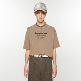 SORRY I'M LATE, Oversize Unisex Tee