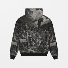 Vision of the Valley of Dry Bones, 1866, Oversize Hoodie