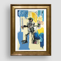 Warrior, Jean-Michel Basquiat, Premium Tablo
