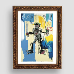 Warrior, Jean-Michel Basquiat, Premium Tablo