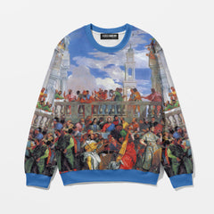 Wedding at Cana, 1563, Oversize Sweatshirt