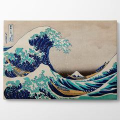 Kanagawa Oki Nami Ura, 1832, Kanvas Tablo