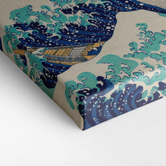 Kanagawa Oki Nami Ura, 1832, Kanvas Tablo