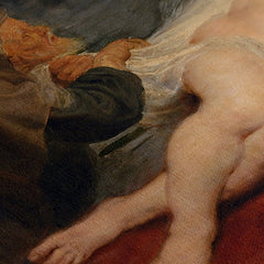 Hermit and Sleeping Angelica, 1626, Kanvas Tablo