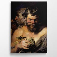 Two Satyrs, 1619, Kanvas Tablo