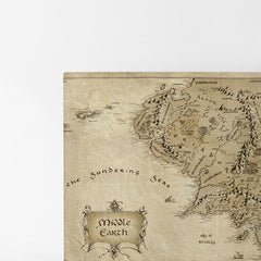 Middle Earth Map, Kanvas Tablo