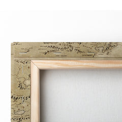 Middle Earth Map, Kanvas Tablo