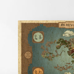 Avatar the Last Airbender Map, Kanvas Tablo