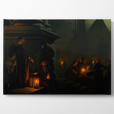 Charity İn The Night Market, 1851, Petrus Van Schendel, Kanvas Tablo