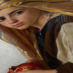 Girl With A Pomegranate, 1875, William Bouguereau, Kanvas Tablo