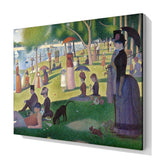 Grande Jatte Adası'nda Bir Pazar Öğleden Sonrası, 1886, Kanvas Tablo