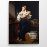 Premières Caresse, 1901, William Bouguereau, Kanvas Tablo