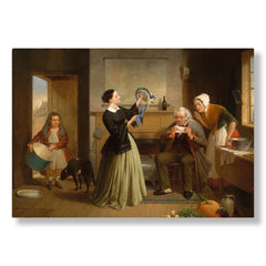 The New Bonnet, 1858, Kanvas Tablo