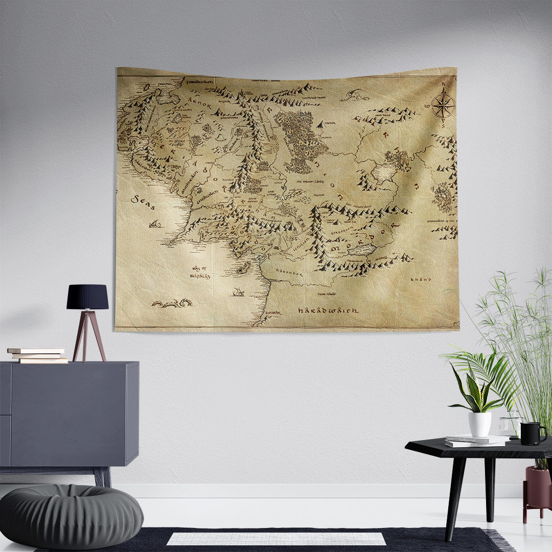 Middle Earth Map, Duvar Örtüsü