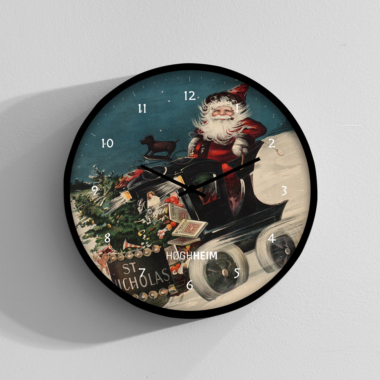 St. Nicholas – for young folks, Christmas number, 1890, El Yapımı Ahşap Duvar Saati