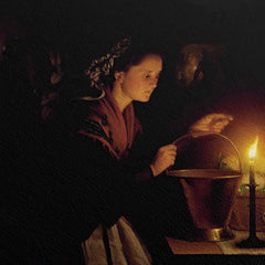 A Market Scene By Candlelight , 1857, Petrus Van Schendel, Kanvas Tablo